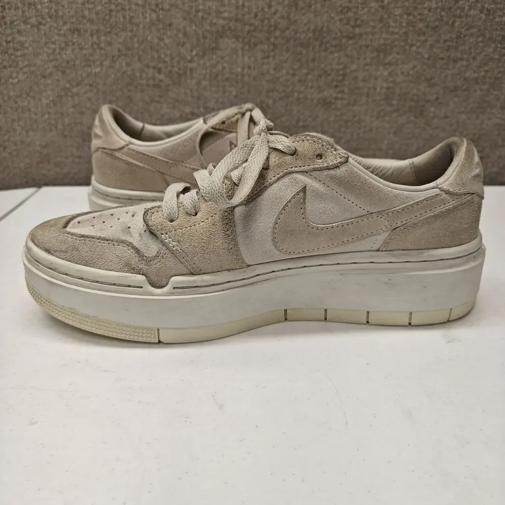 Nike Air Jordan Elevate Low Size 9 Women's Beige Suede Sneakers Shoes